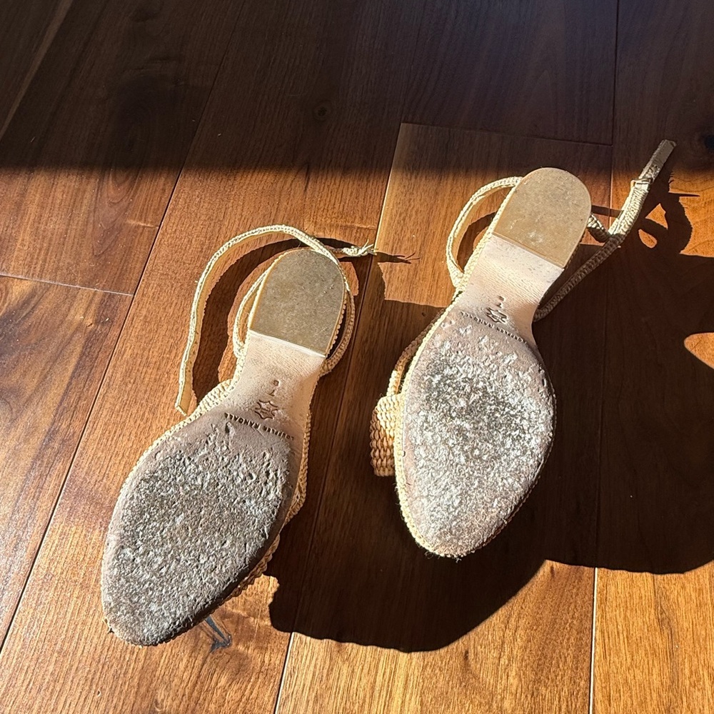 Loeffler Randall Women's Cream Woven Espadrilles - Picture 4 of 4